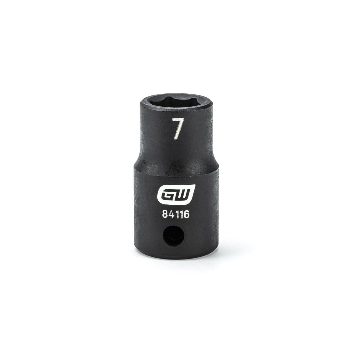 Gearwrench 84116 1/4" Drive 6 Point Standard Impact Metric Socket 7mm