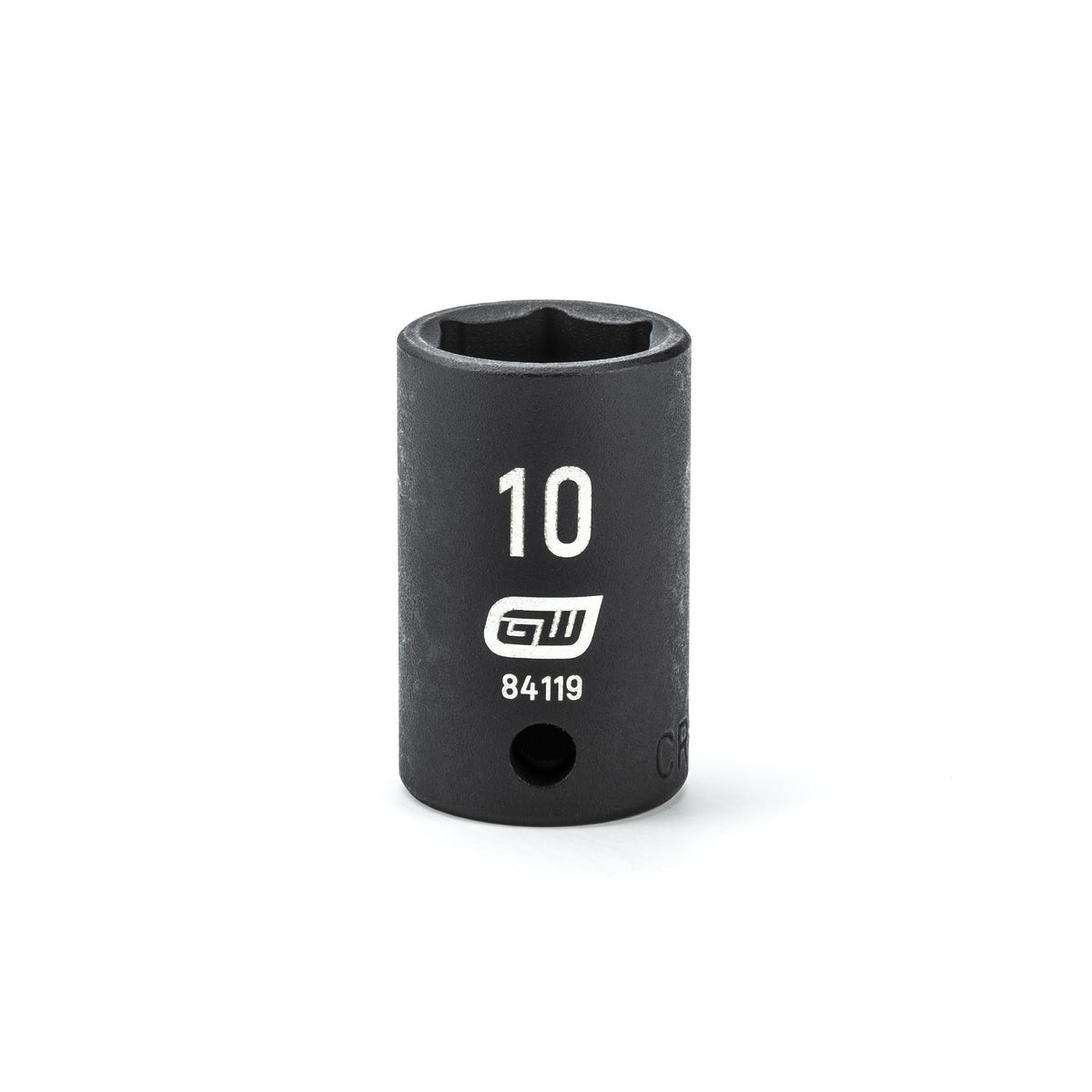 Gearwrench 84119 1/4" Drive 6 Point Standard Impact Metric Socket 10mm