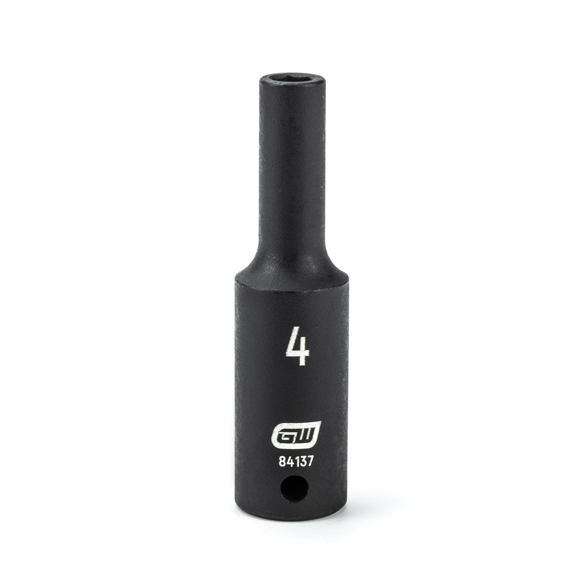 Gearwrench 84137 1/4" Drive 6 Point Deep Impact Metric Socket 4mm
