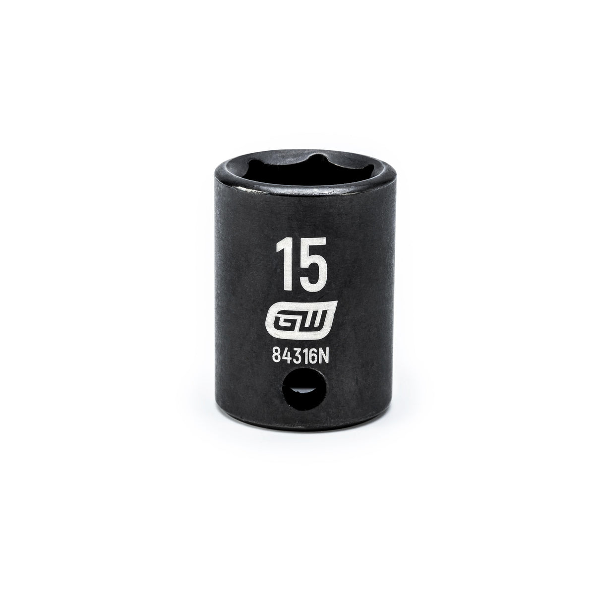 Gearwrench 84316N 3/8" Drive 6 Point Standard Impact Metric Socket 15mm