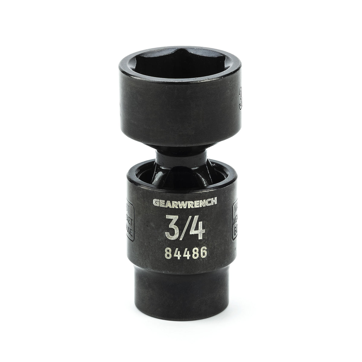 Gearwrench 84486 3/8" Drive 6 Point Standard X-Core™ Pinless Impact Universal SAE Socket 3/4"