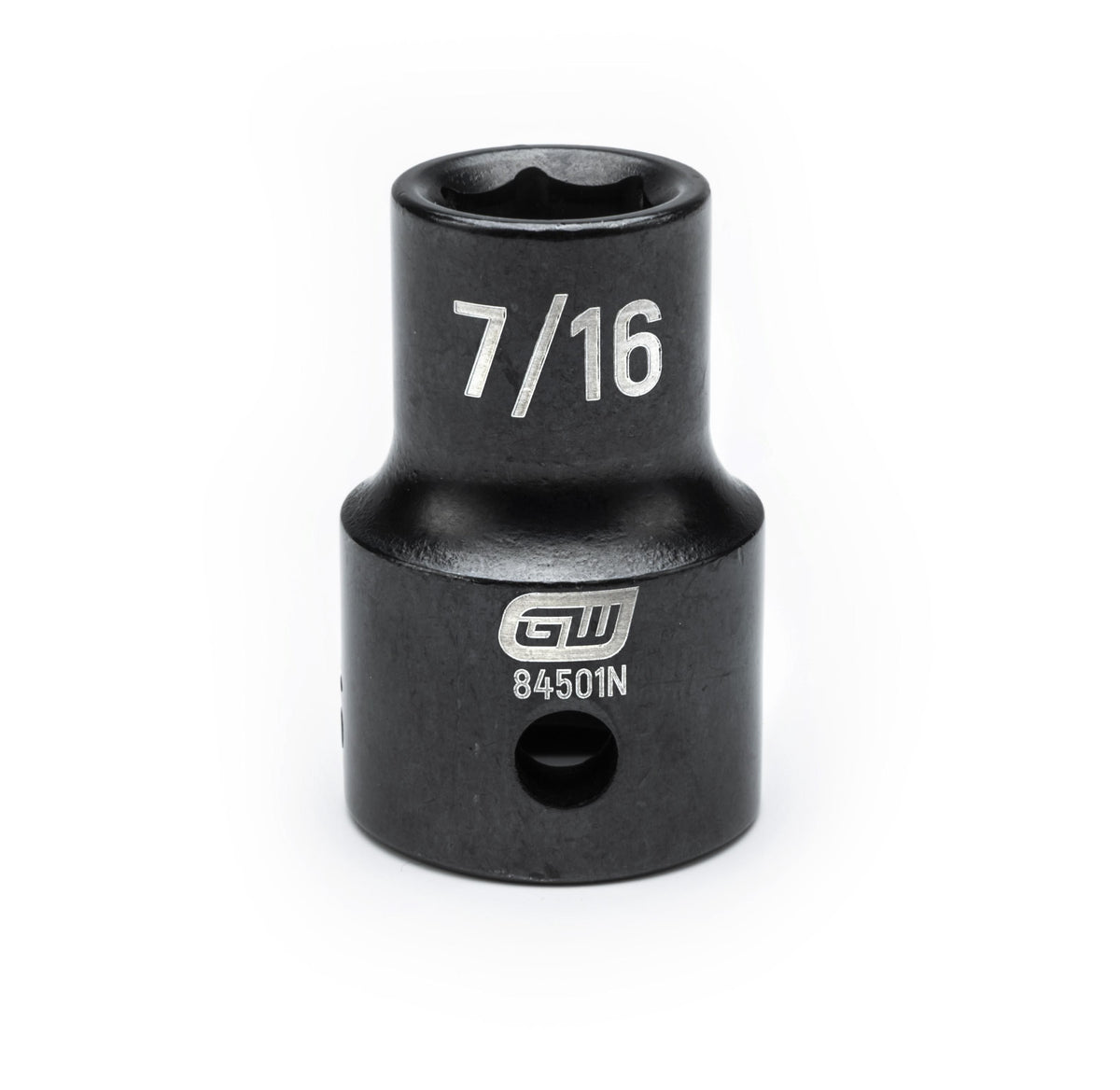 Gearwrench 84501N 1/2" Drive 6 Point Standard Impact SAE Socket 7/16"
