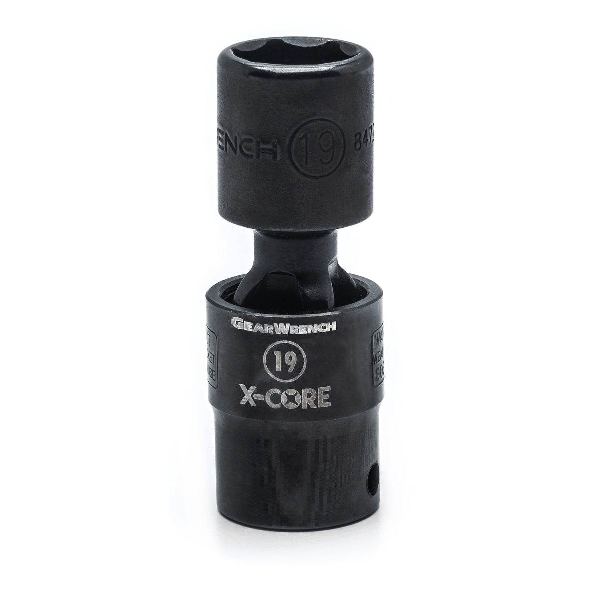 Gearwrench 84729 1/2" Drive 6 Point Standard X-Core™ Pinless Impact Universal Metric Socket 19mm