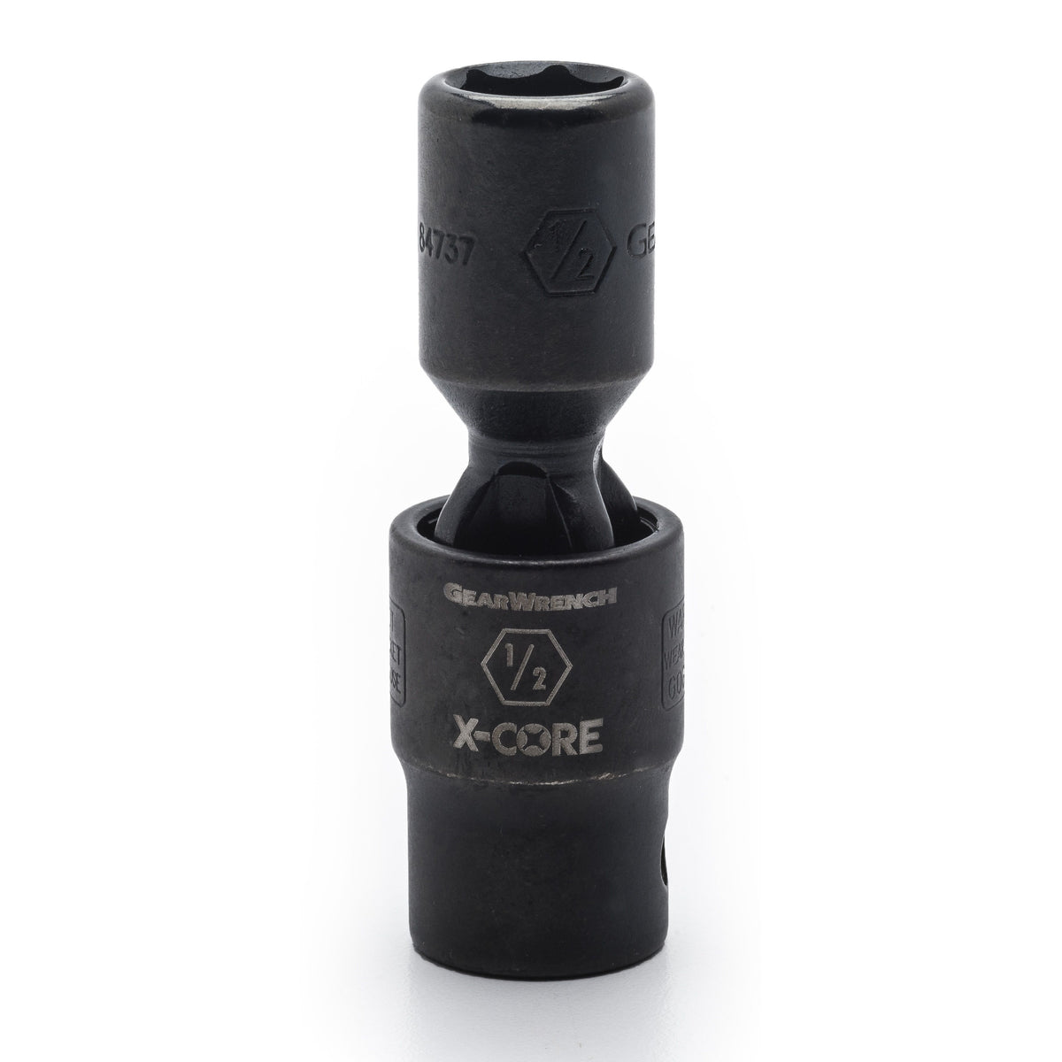 Gearwrench 84737 1/2" Drive 6 Point Standard X-Core™ Pinless Impact Universal SAE Socket 1/2"