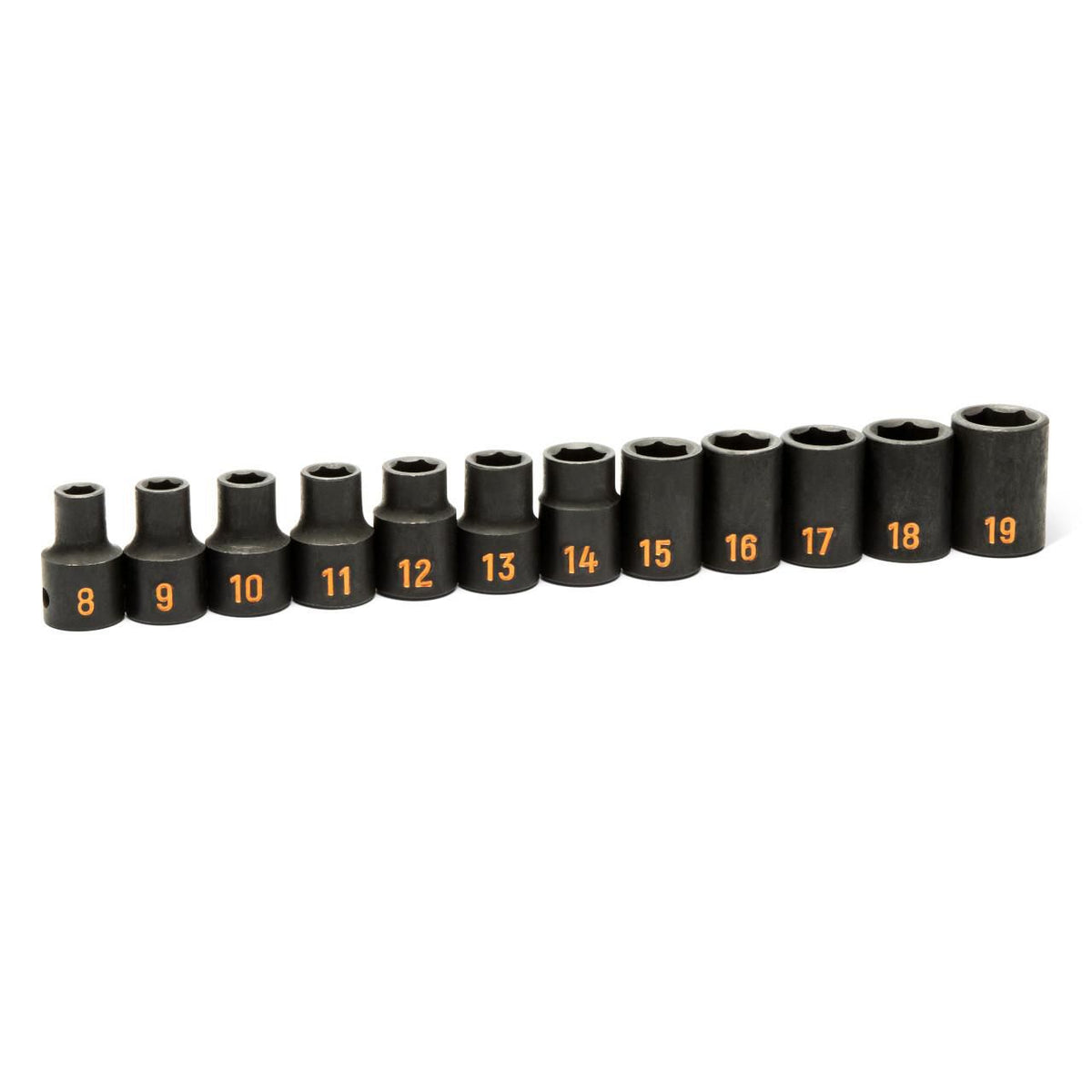 Gearwrench 84930H 12 Piece 1/2" Drive 6 Point Metric Hi-Viz Impact Socket Set