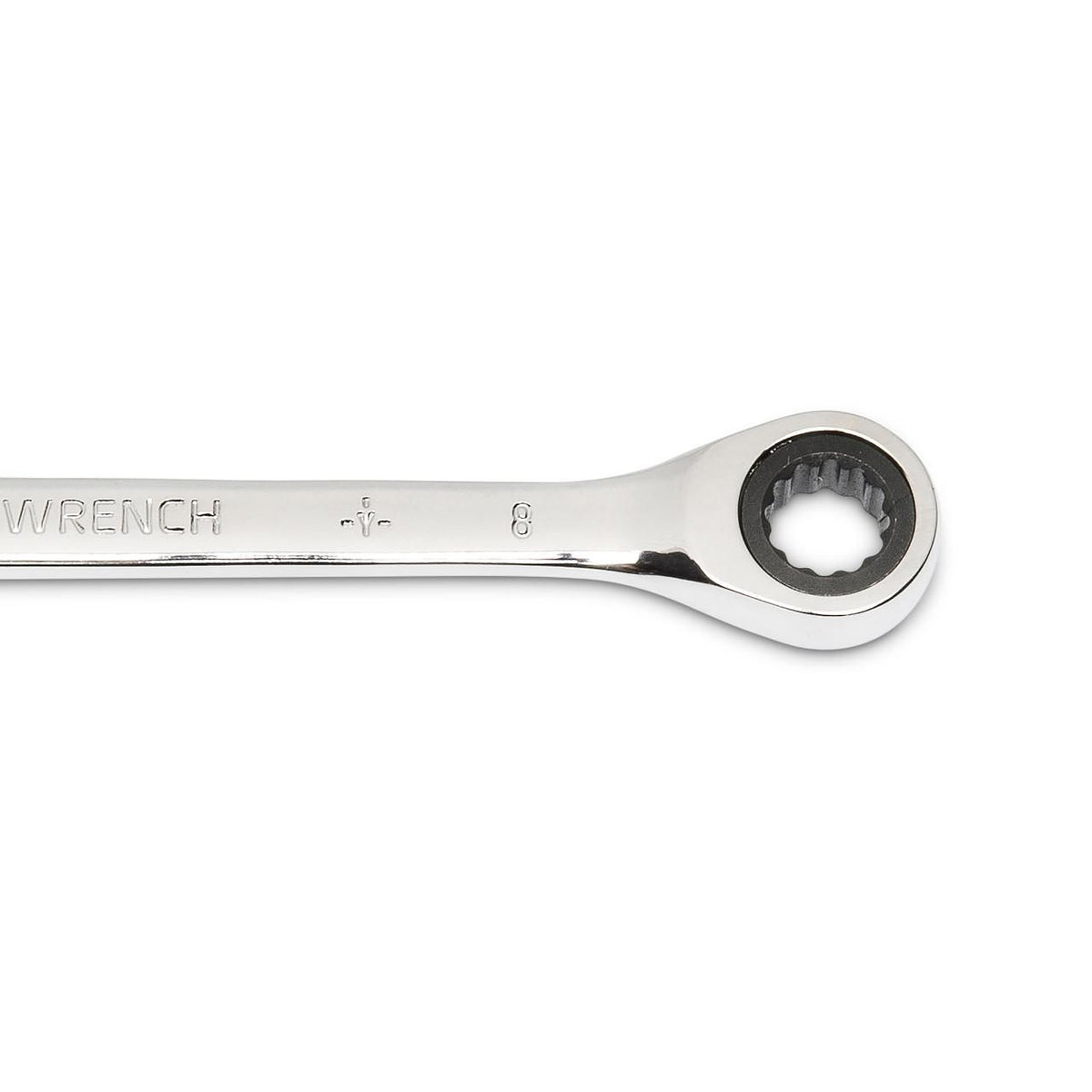 Gearwrench 85508 8mm 72-Tooth 12 Point Open End Ratcheting Combination Wrench