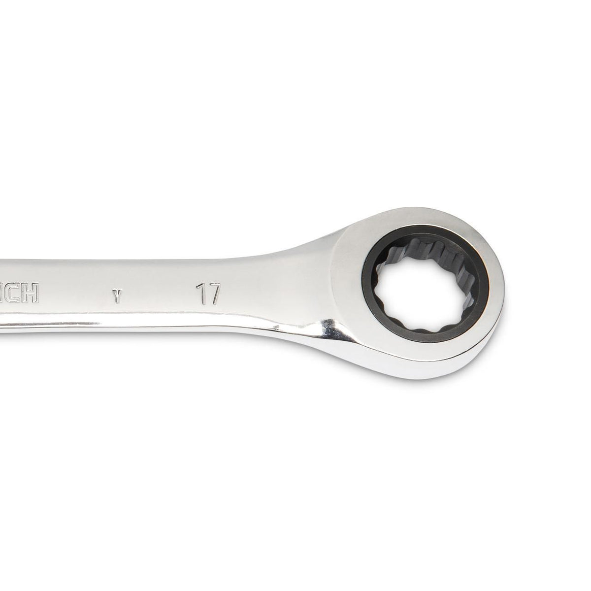 Gearwrench 85517 17mm 72-Tooth 12 Point Open End Ratcheting Combination Wrench