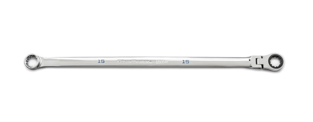 Gearwrench 86115 15mm 120XP™ Universal Spline XL GearBox™ Flex Head Ratcheting Wrench