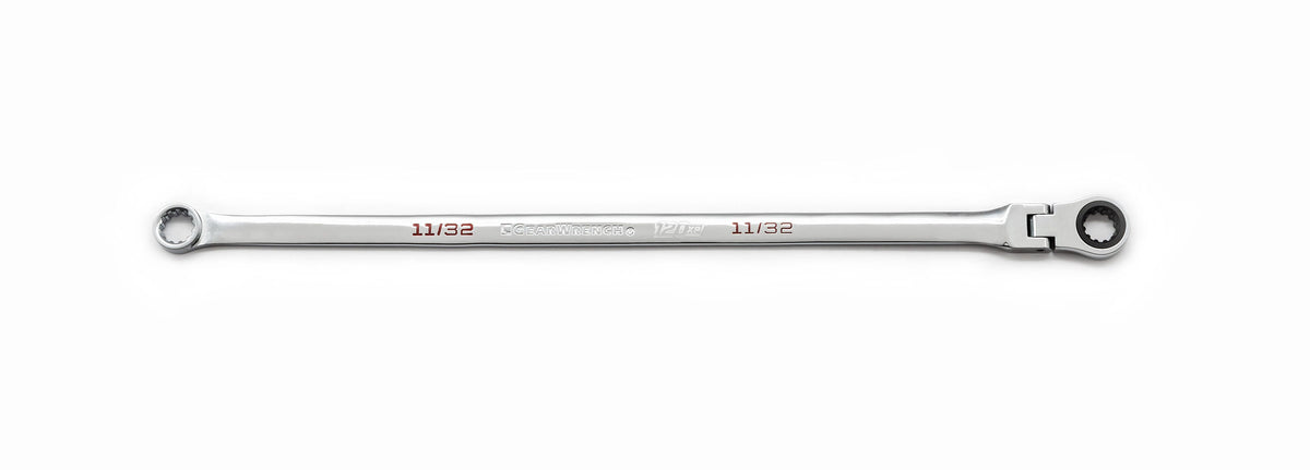 Gearwrench 86130 11/32" 120XP™ Universal Spline XL GearBox™ Flex Head Ratcheting Wrench