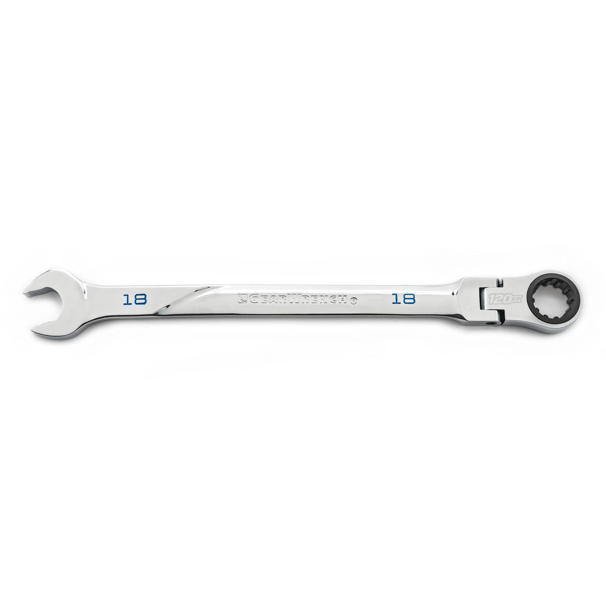Gearwrench 86218 18mm 120XP™ Universal Spline XL Flex Head Ratcheting Combination Wrench