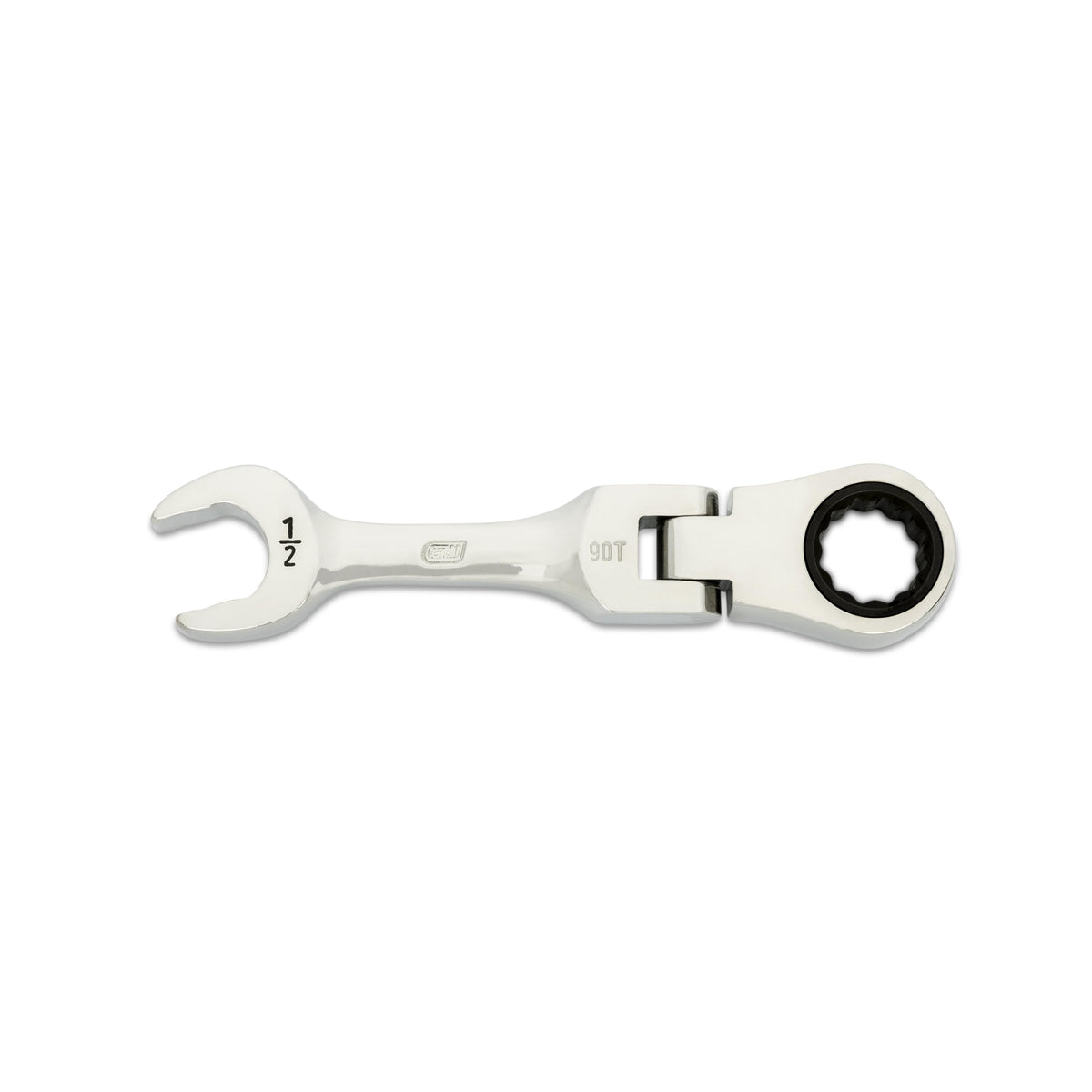 Gearwrench 86873 1/2" 90-Tooth 12 Point Stubby Flex Combination Ratcheting Wrench