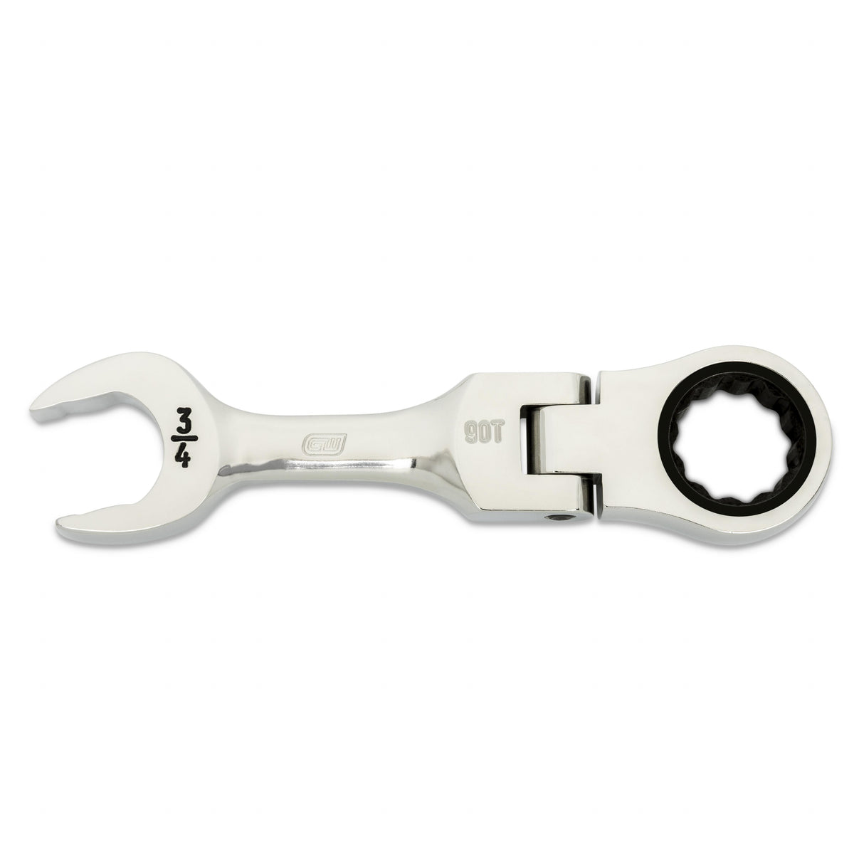 Gearwrench 86877 3/4" 90-Tooth 12 Point Stubby Flex Combination Ratcheting Wrench