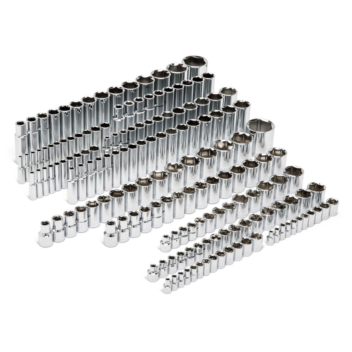 Gearwrench 89073 163 Piece 1/4", 3/8" & 1/2" Drive 6 Point Standard and Deep SAE/Metric Master Socket Set