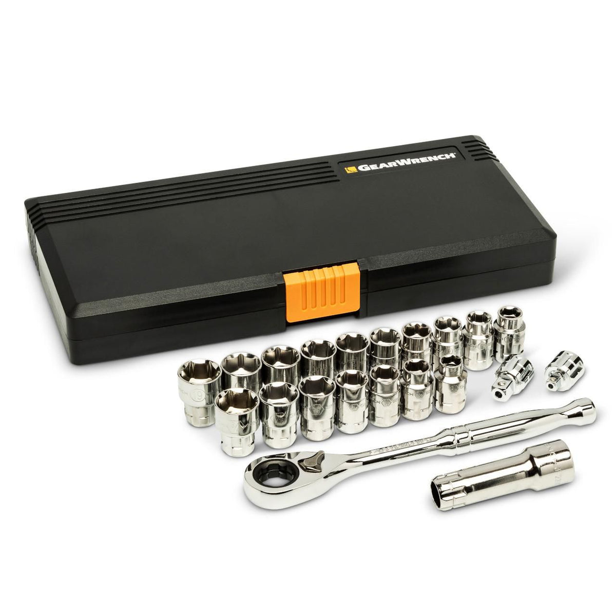 Gearwrench 8921 21 Piece 3/8" Drive Pass-Thru™ 6 Point SAE/Metric Tool Set