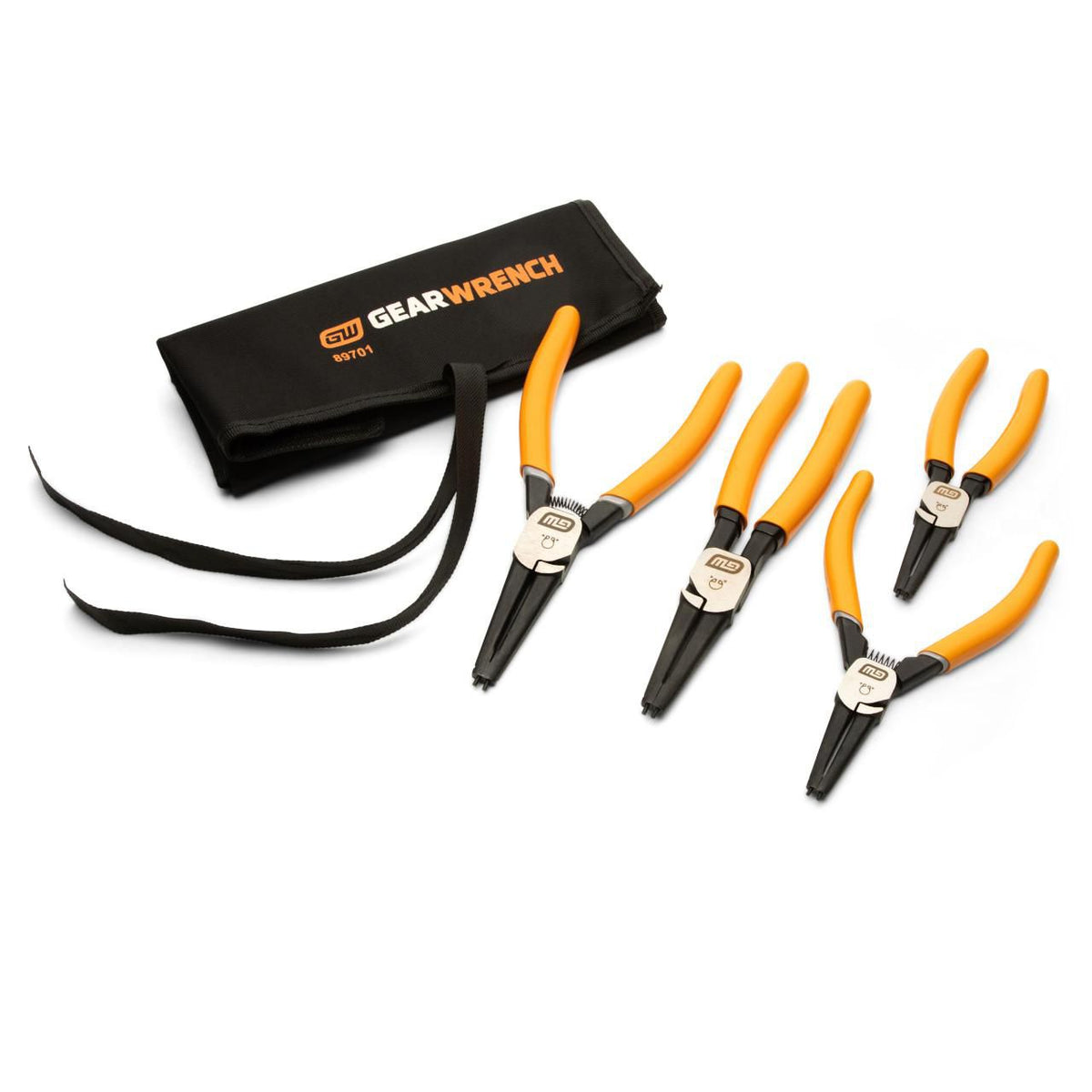 Gearwrench 89701 4 Piece Fixed Joint Internal/External Snap Ring Pliers Set
