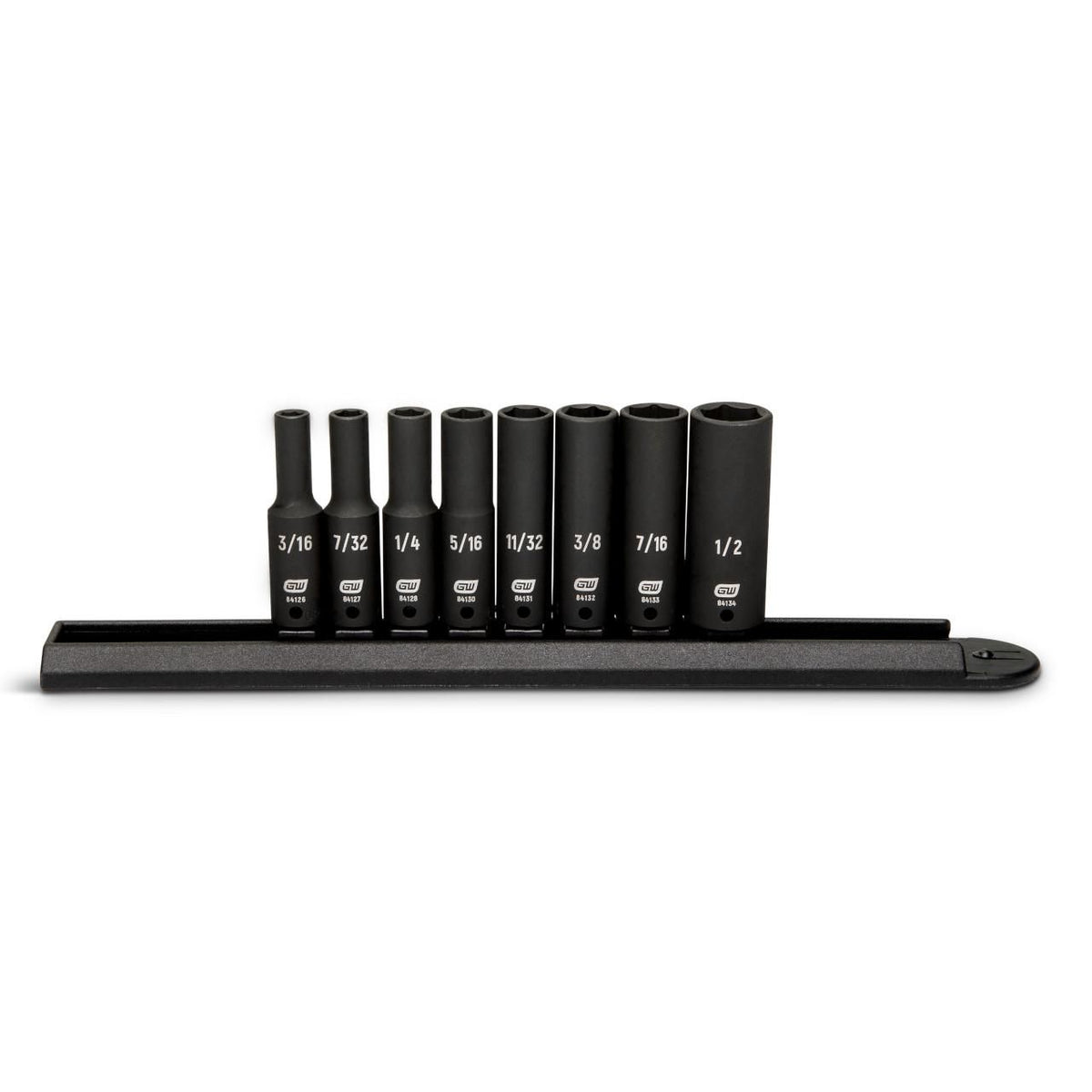 Gearwrench GWI14DSS8 8 Piece 1/4" Drive 6 Point SAE Deep Impact Socket Set