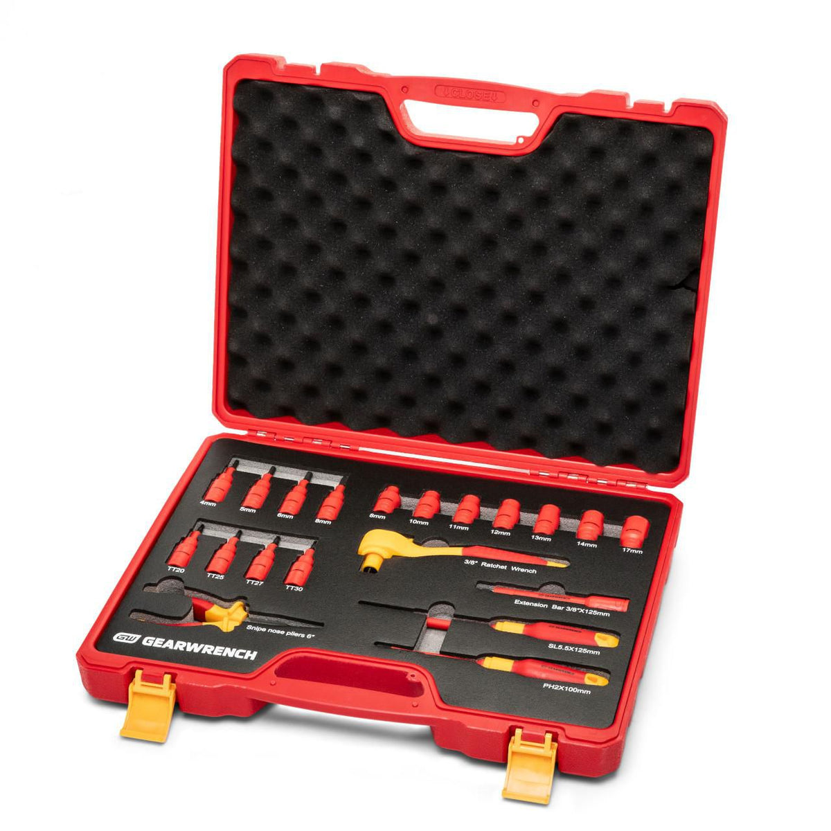Gearwrench GWVDE20 20 Piece 3/8" Drive VDE Insulated Tool Set