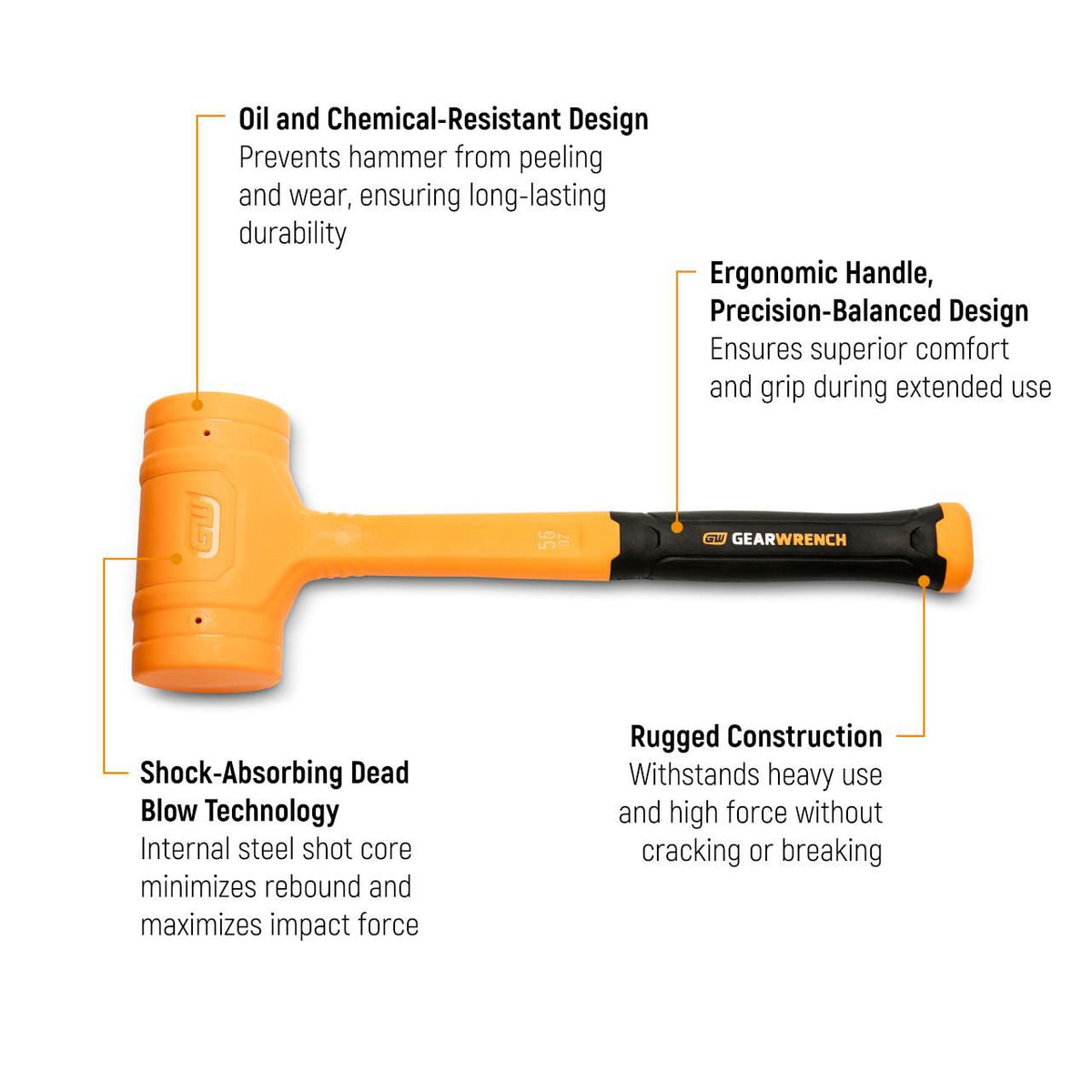 Gearwrench GWHDB16 18 oz. Dead Blow Hammer