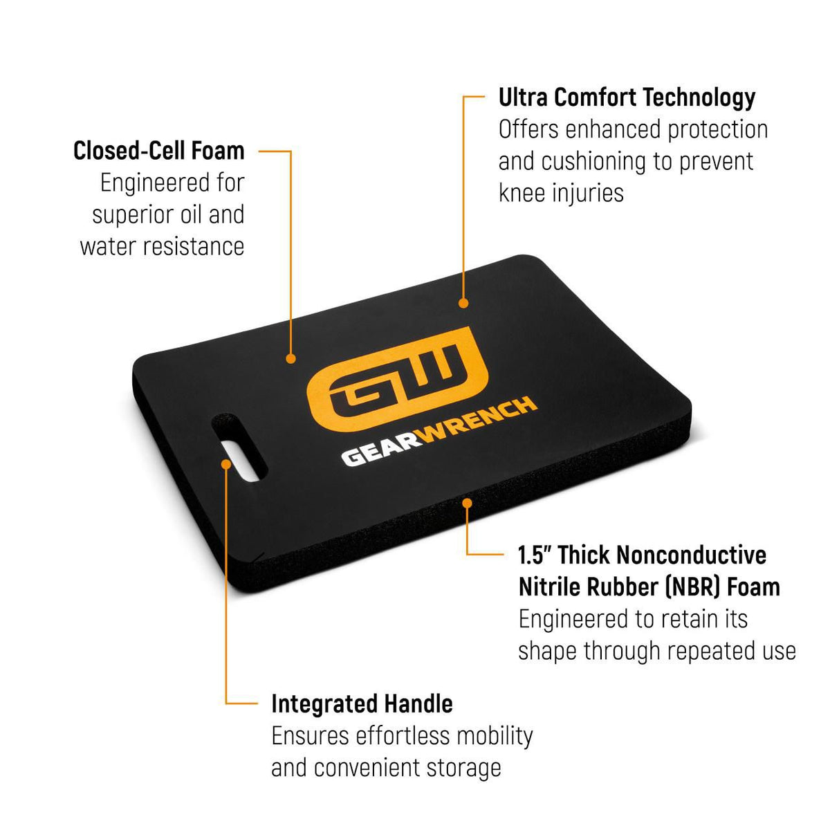 Gearwrench GWKPL 15" x 22" Ultra Comfort Kneeling Pad