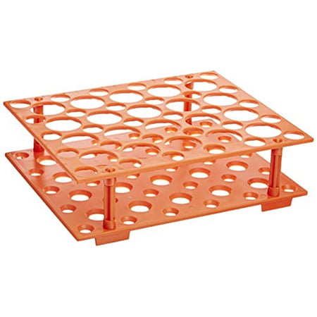 Globe Scientific 456116Y Tube Stand Reinforced PP 16mm 31-Place Yellow