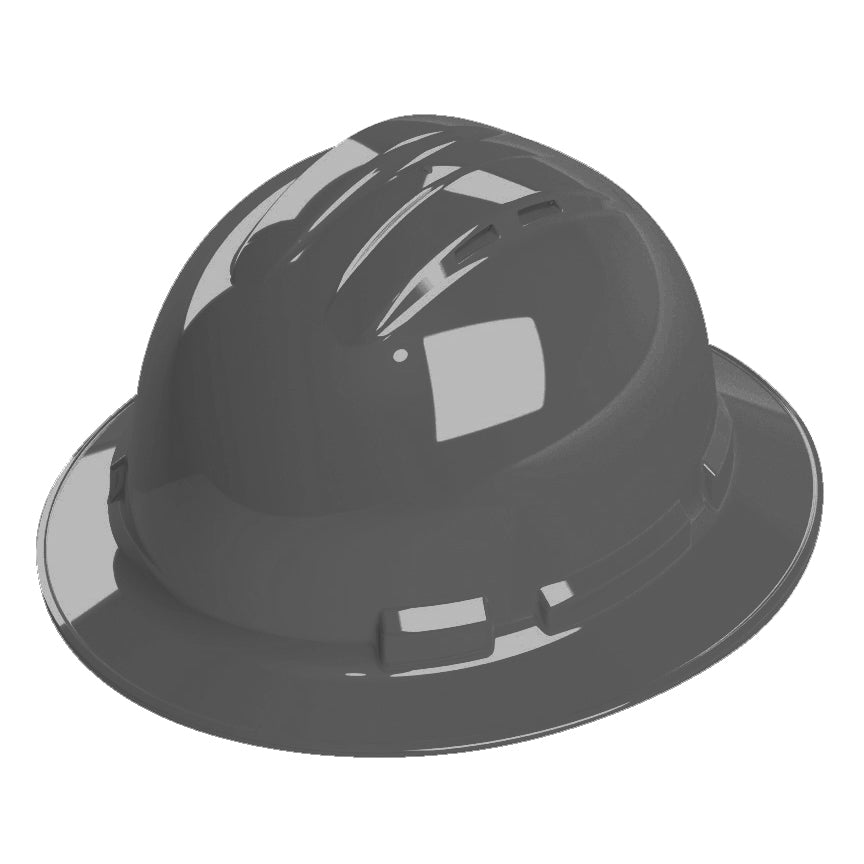 Cordova Safety H34R10V Ratchet, 4-Point, Vented, Duo Safety™, Hard Hat, Full Brim, Dove Gray