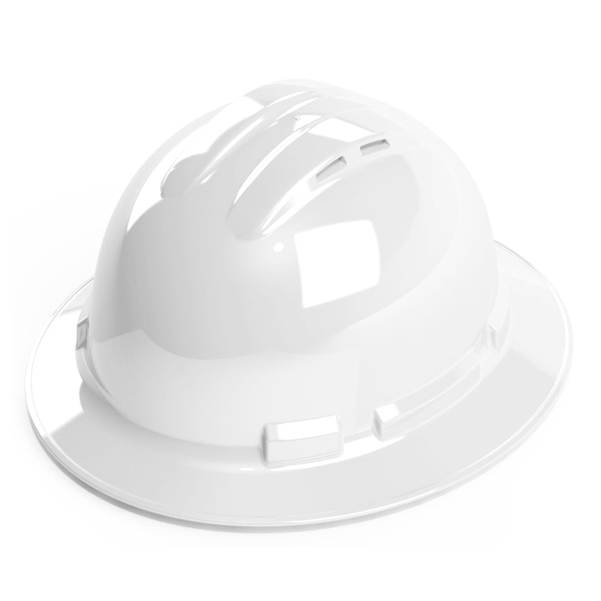 Cordova Safety H34R1V Pinlock, 4-Point, Vented, Duo Safety™, Hard Hat, Full Brim, White