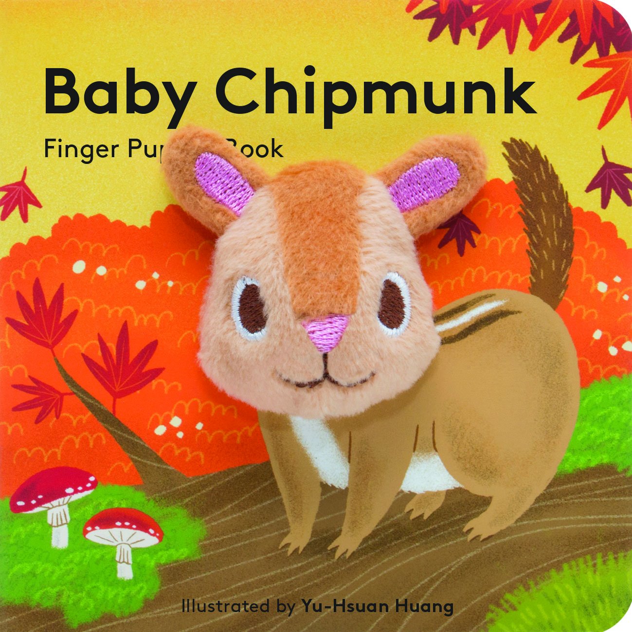 Paradise Clay HCB074 Baby Chipmunk - Finger Puppet Book
