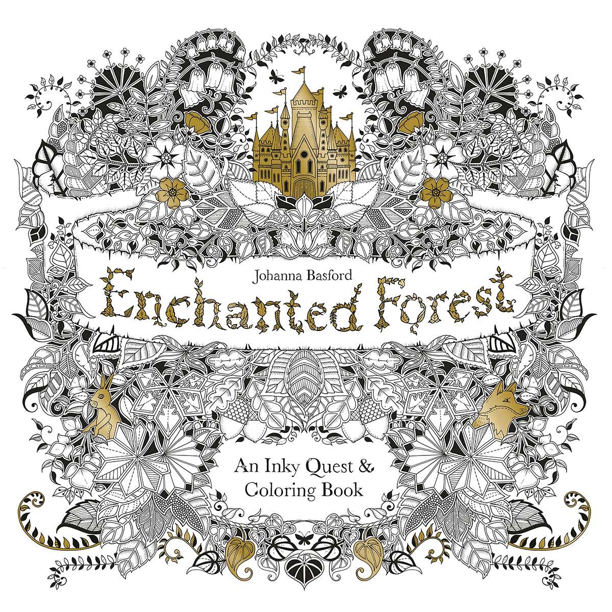 Paradise Clay HCT019 Enchanted Forest: An Inky Quest & Coloring Book - Book