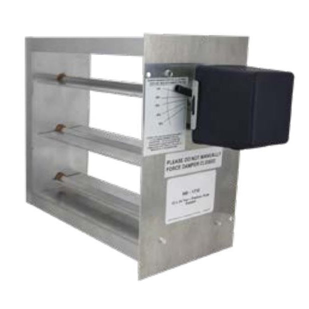 iO HVAC Controls HD-1816-PO 18 X 16 Rectangular Two-Position Zone Damper - 2 Wire Actuator Hd-1814-Po
