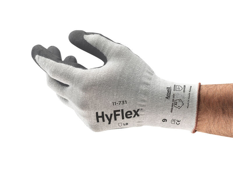 SOS Cleanroom ?11731100? Ansell HyFlex 11-731 Cut Resistant Industrial Gloves