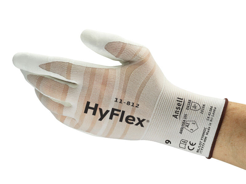 SOS Cleanroom ?11812100? Ansell HyFlex 11-812 Cut Resistant Industrial Gloves