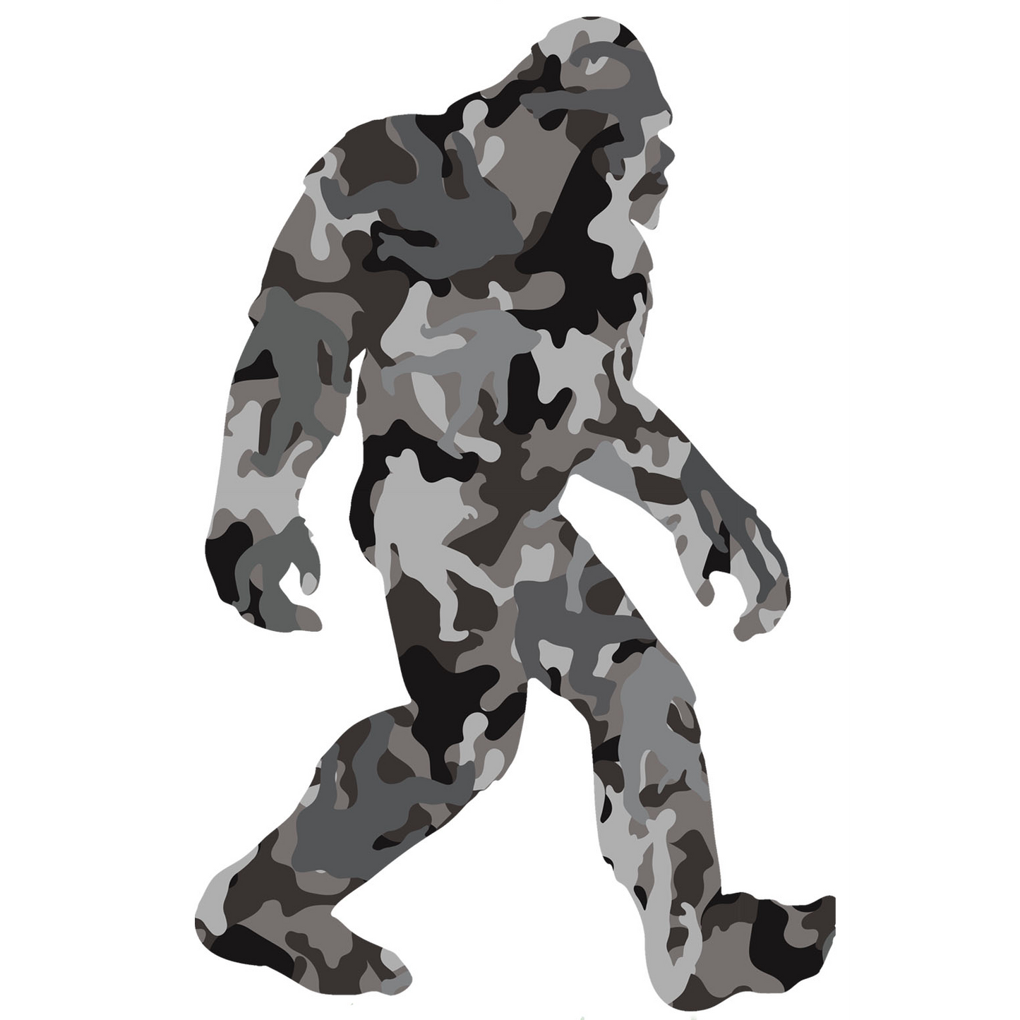 Paradise Clay IHS007 Camo Squatch STICKER (10 PACK)