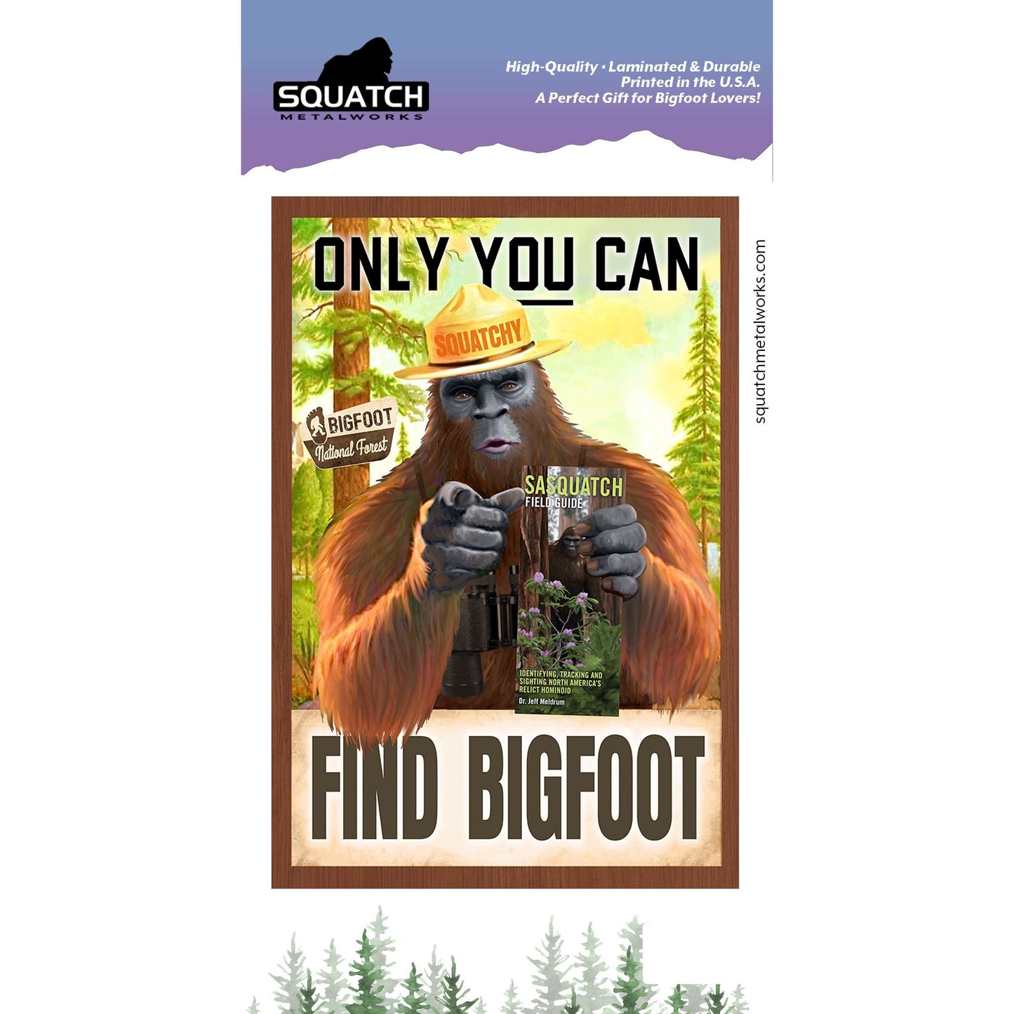 Paradise Clay IHS520 Only You Can Find Bigfoot - Vinyl Sticker (1 STICKER)