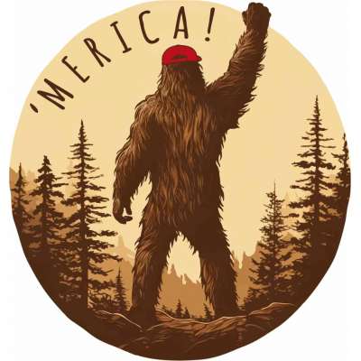 Paradise Clay IHS052 MERICA! - Vinyl Sticker (1 STICKER)