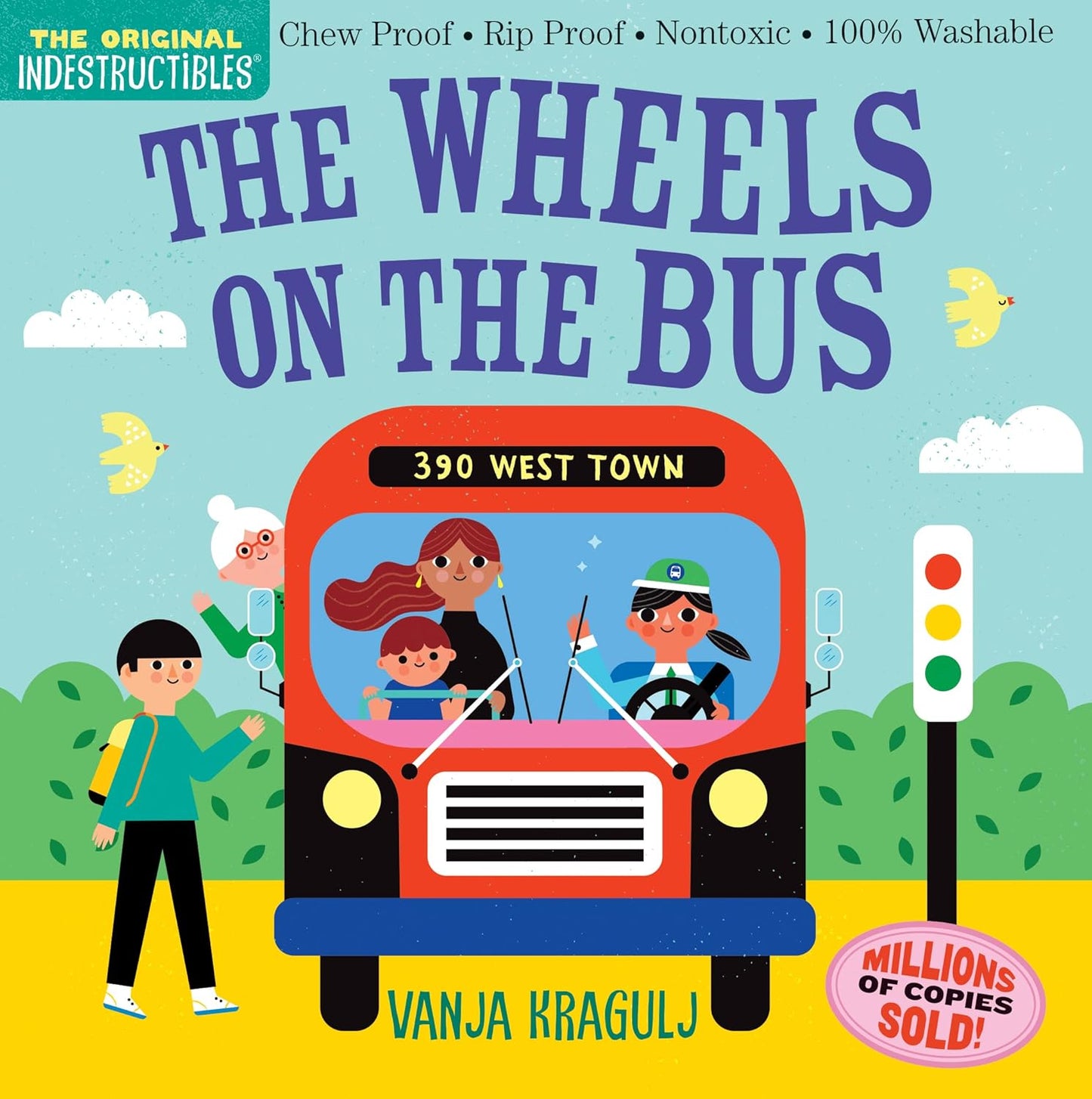 Paradise Clay WPC179 Indestructibles: The Wheels on the Bus - Book