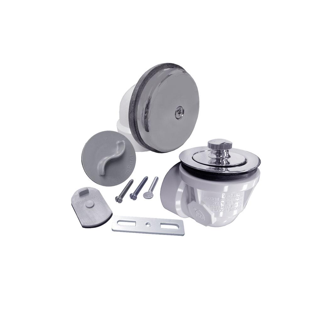 Jones Stephens B07220T Chrome Plated One-Hole Lift and Turn Bath Waste Kitwith Test Kit, Standard Half Kit, PVC