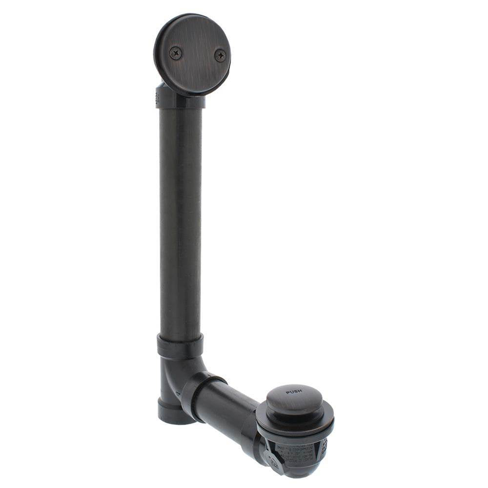 Jones Stephens B0818WB Old World Bronze Two-Hole Toe Touch Bath Waste Kit, Standard Full Kit, ABS