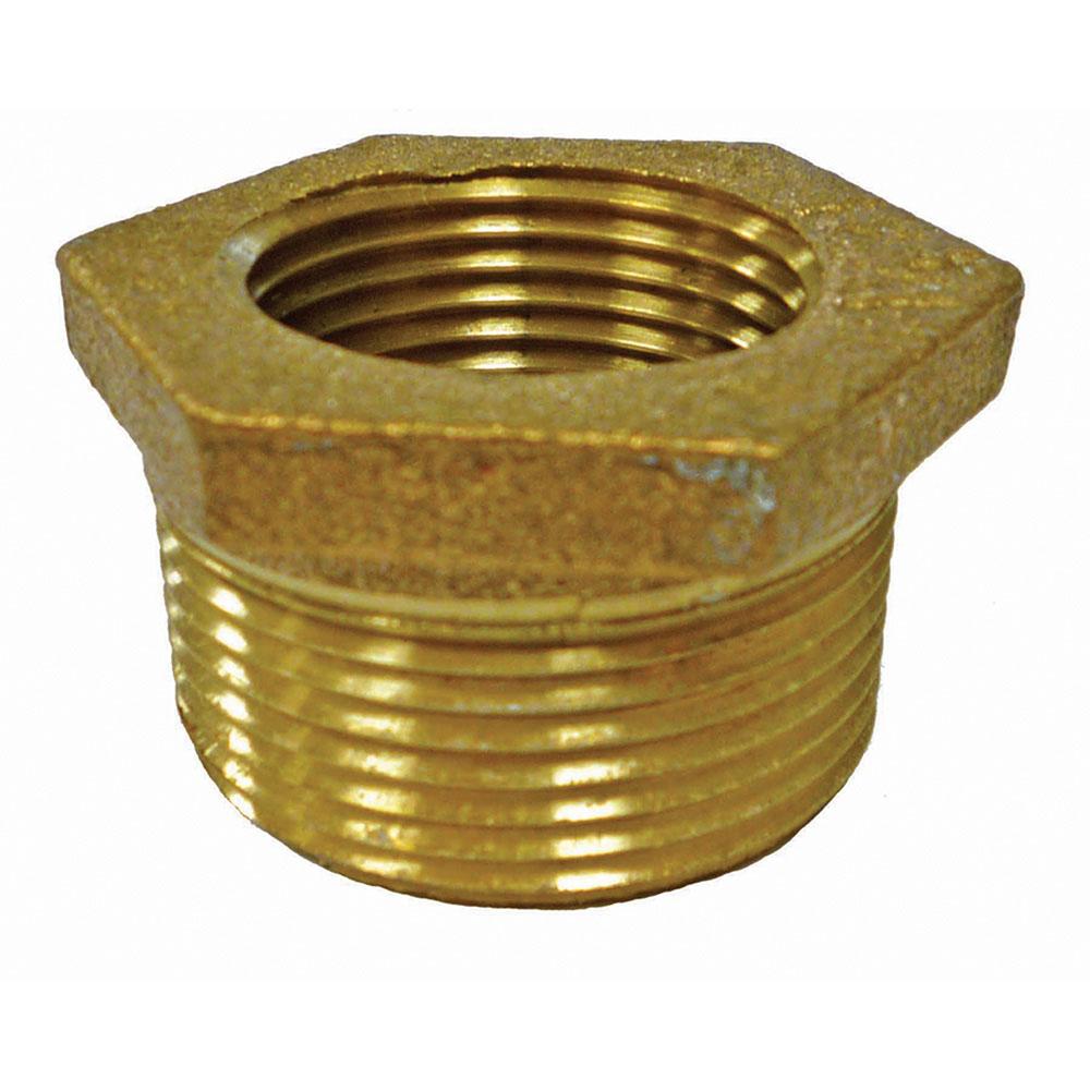 Jones Stephens B74232LF 2-1/2" x 2" Bronze Hex Bushing