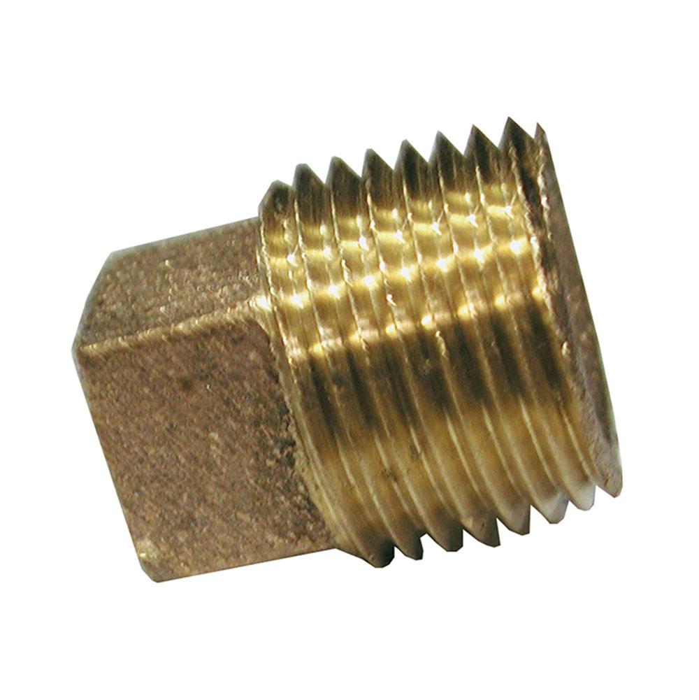 Jones Stephens B74284LF 1/2" Bronze Cored Plug with Square Head