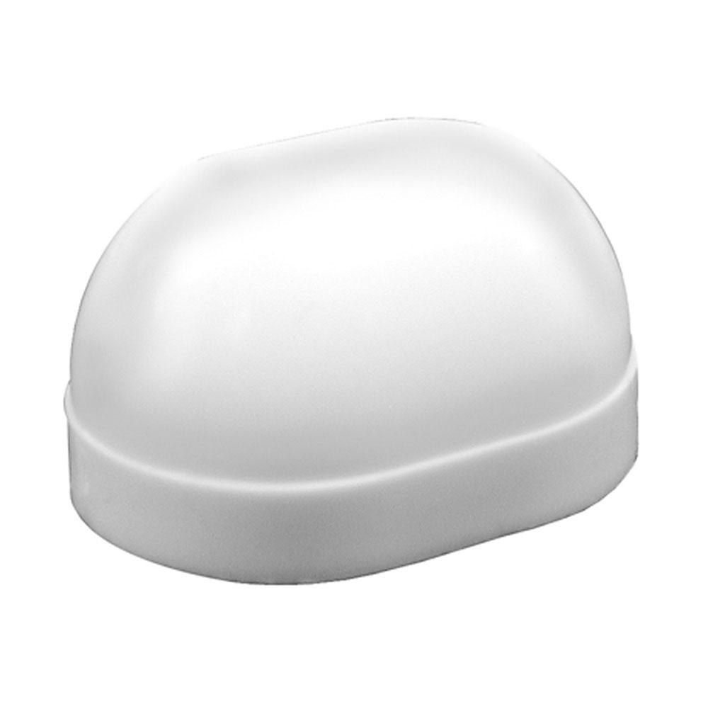 Jones Stephens C02100 Bulk Pack of White Oval Closet Bolt Caps less Washer, 100 pcs.