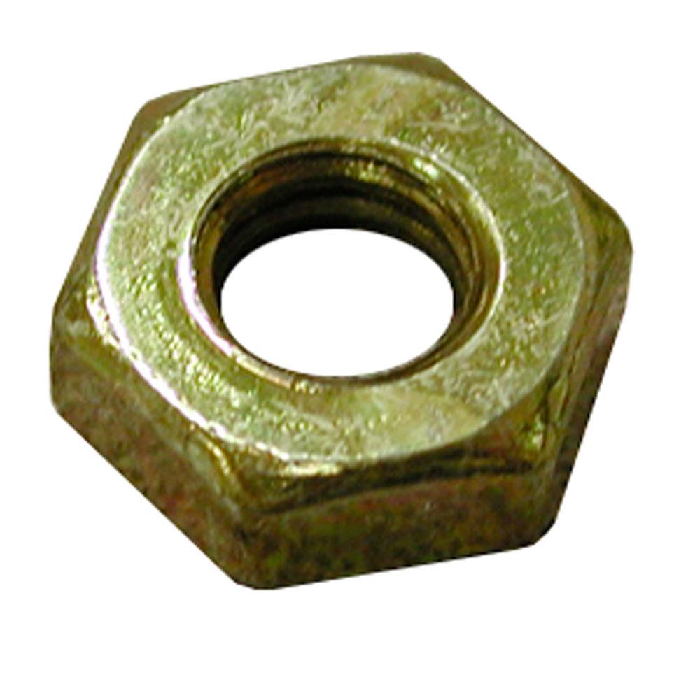 Jones Stephens C03804 5/16"-18 Brass Plated Heavy Hex Jam Nut