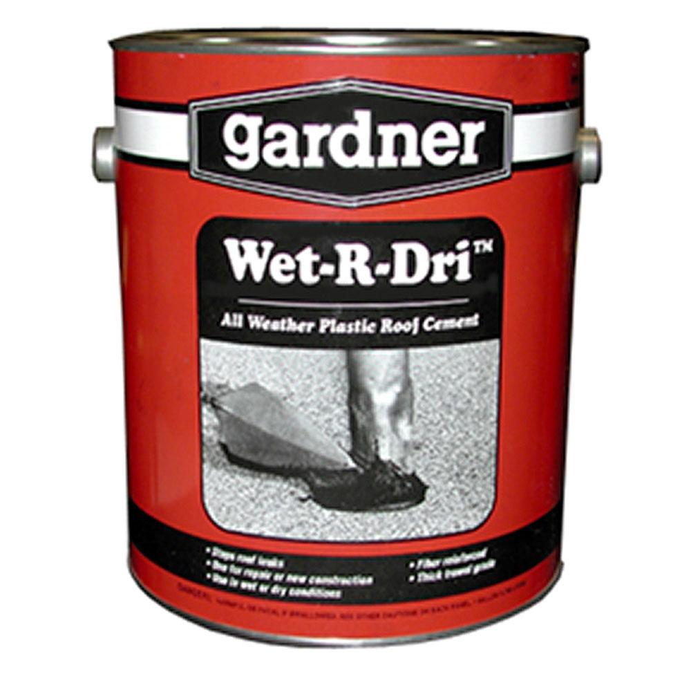Jones Stephens C09001 1 Gallon Wet-R-Dri Roofing Cement, Carton of 6