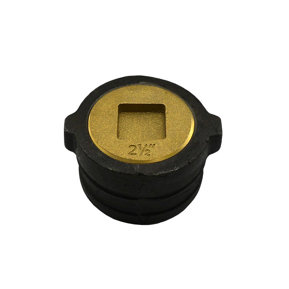 Jones Stephens C39403 3" No Hub Cleanout With 2-1/2" Countersunk Southern Code Plug - 2-1/8" Height