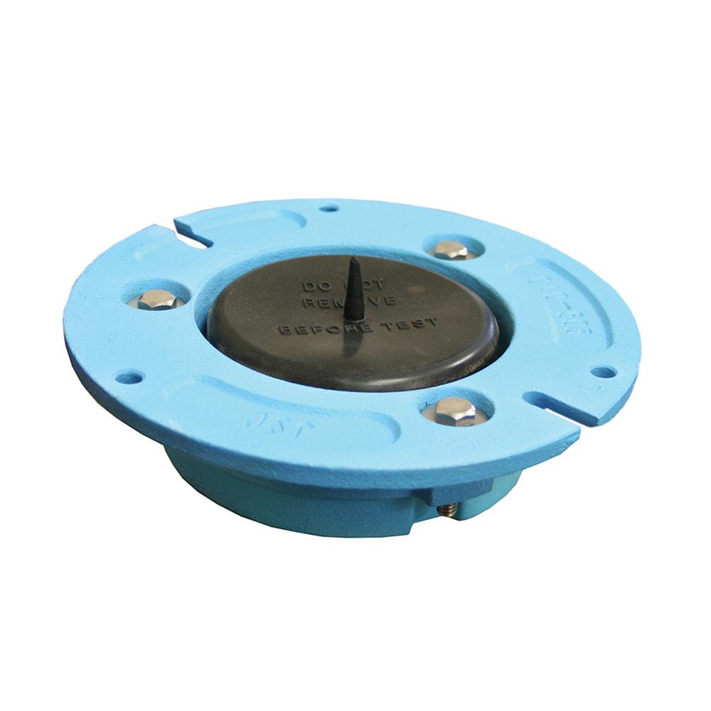 Jones Stephens C40500 4" x 2" Code Blue No Caulk Closet Flange with Test Cap