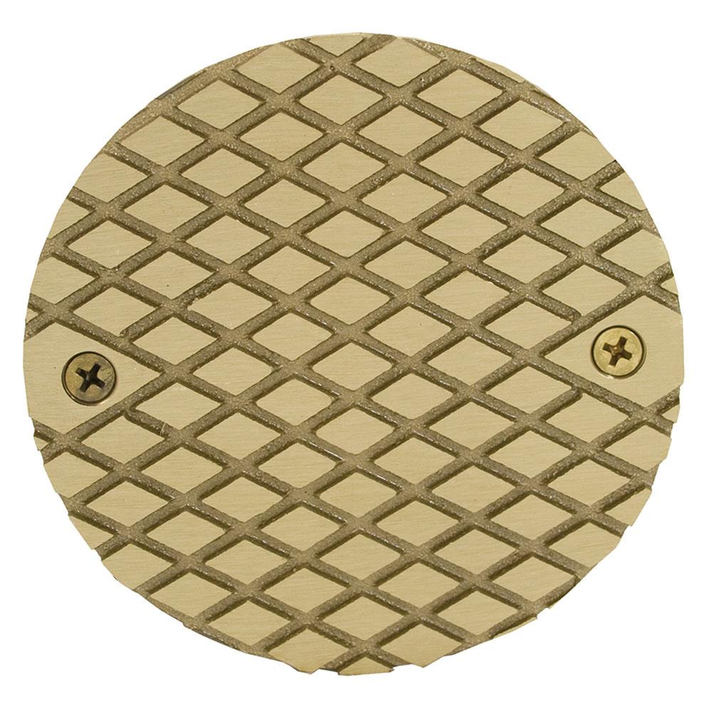 Jones Stephens C60502 5" Polished Brass Round Cast Cleanout Cover