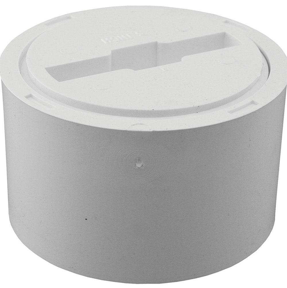 Jones Stephens C61034 3" x 4" PVC Fit-Flush Cleanout with 3" IPS Countersunk Plug