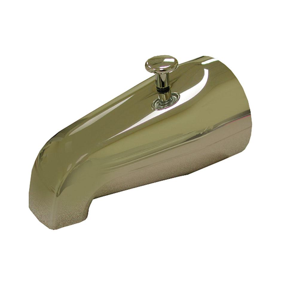 Jones Stephens D01002 3/4" x 1/2" FIP Chrome Plated Diverter Spout with Base Connection