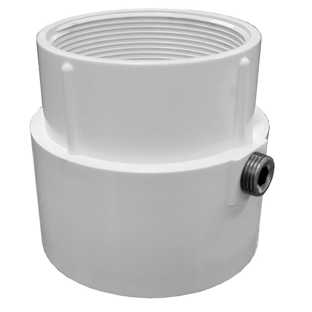 Jones Stephens D52400 3" x 4" PVC Pipe Fit Drain Base, for 3-1/2" Spud