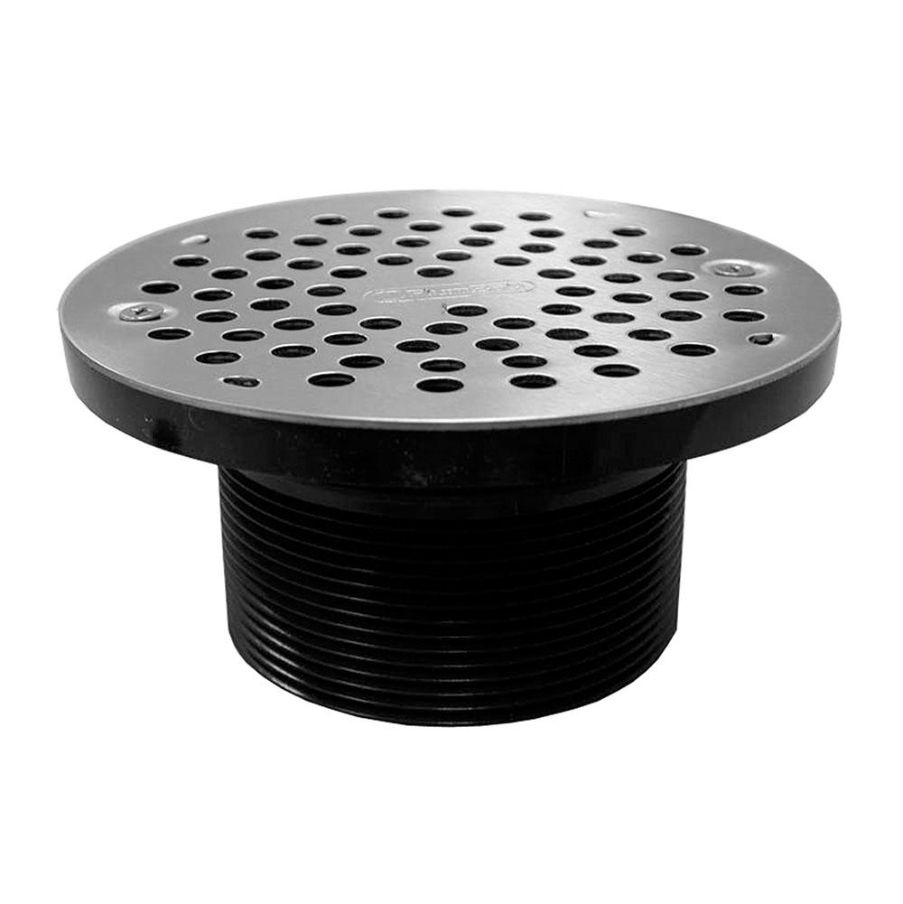 Jones Stephens D57106 3-1/2" IPS ABS Spud with 6" Stainless Steel Strainer