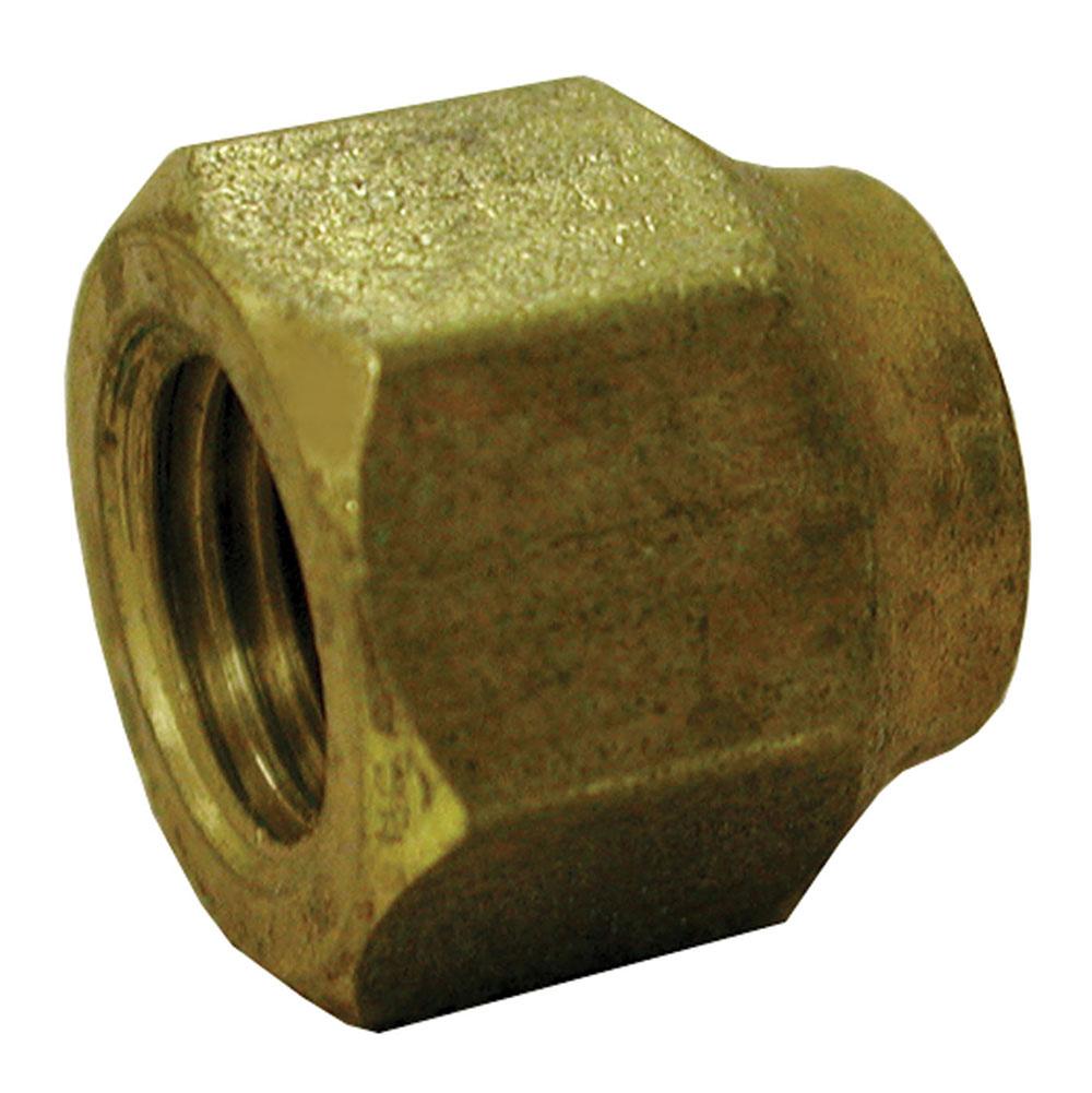 Jones Stephens F40013 3/8" x 1/4" Brass Short Forged Flare Nut